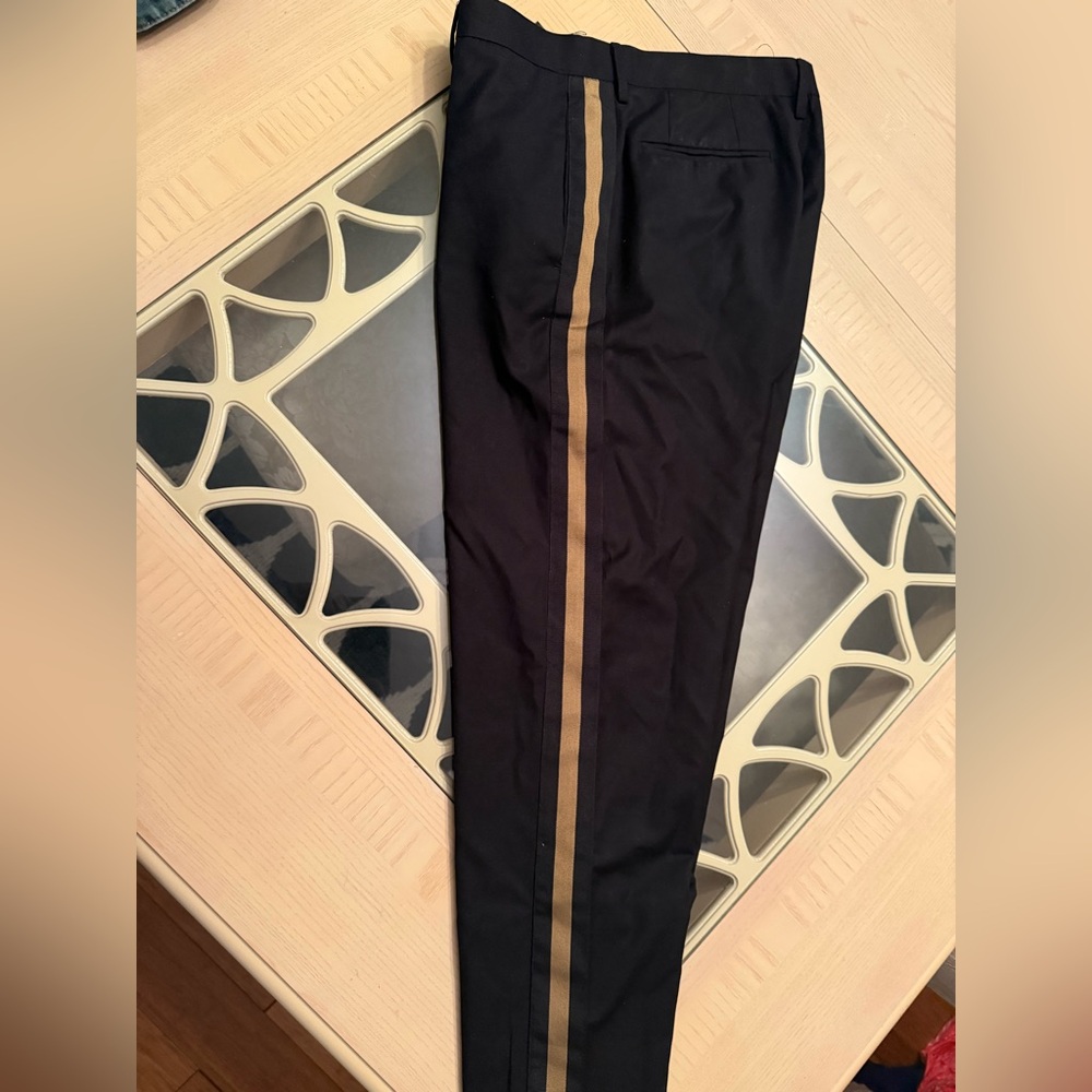 H&M tan stripe pants